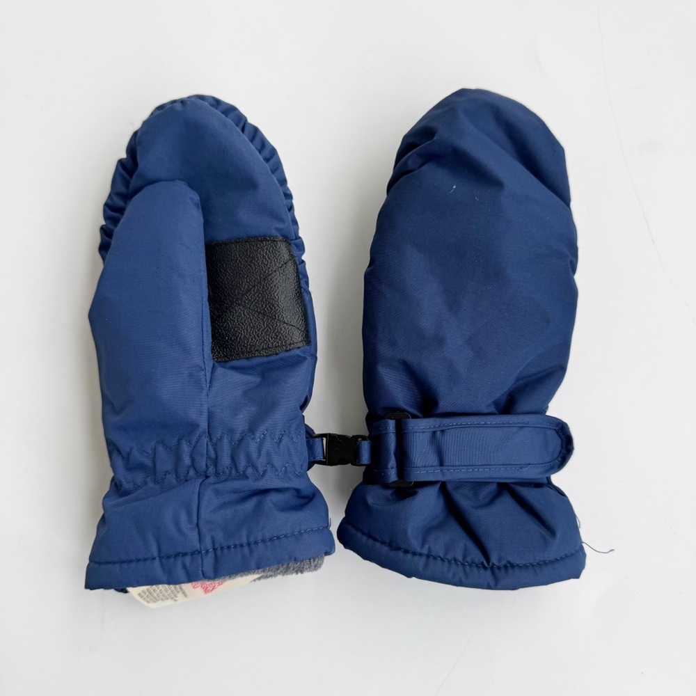 Boden Navy Mittens with Black Accent